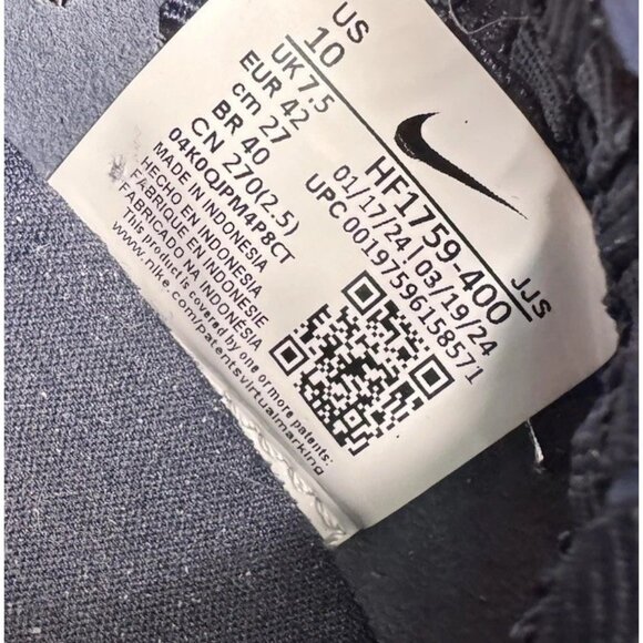 Nike Air Footscape Woven Raw Denim Obsidian HF1759-400 Women's Size 10 - Picture 9 of 10